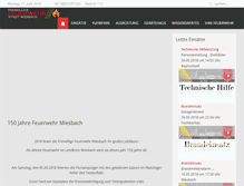 Tablet Screenshot of feuerwehr-miesbach.de